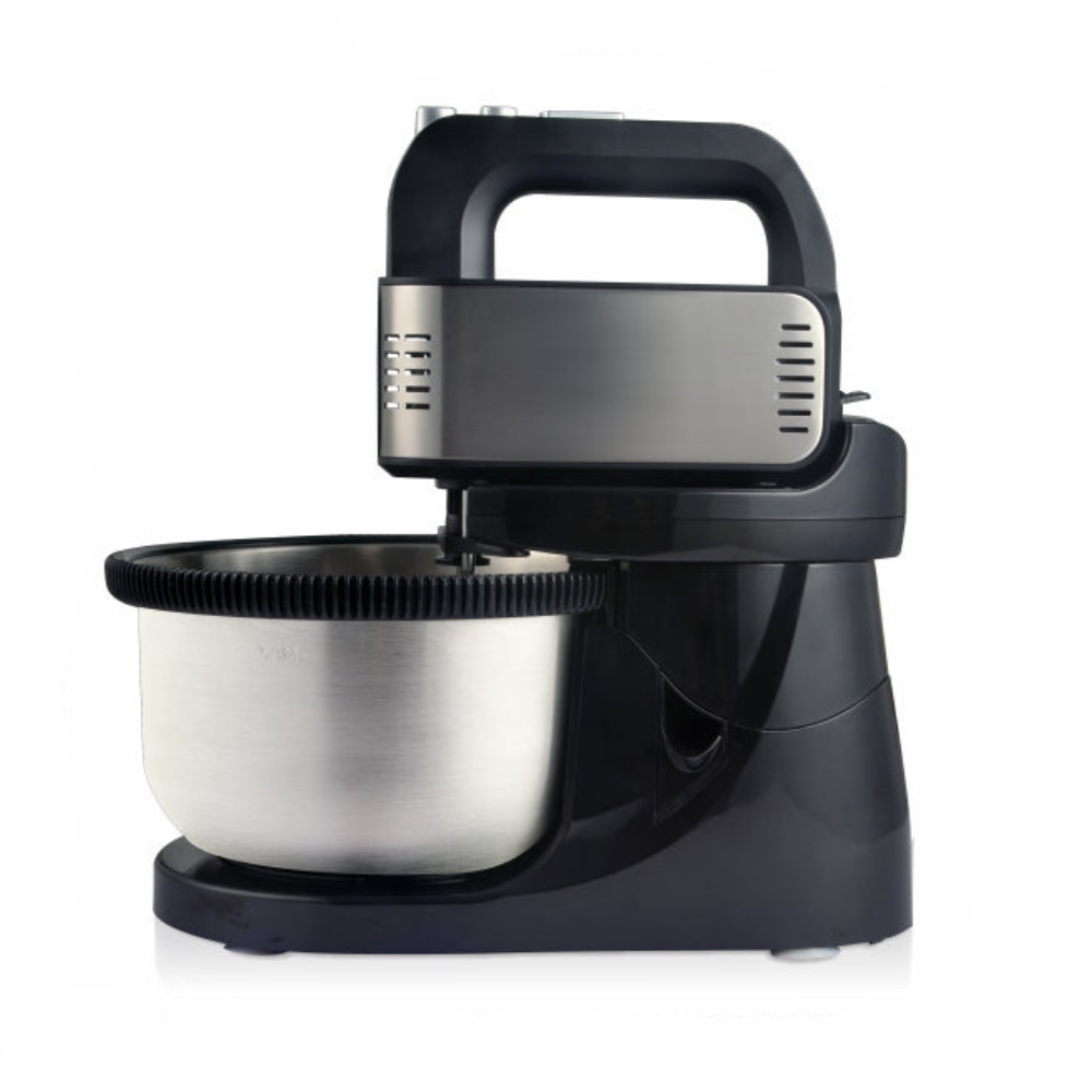 Electric 400W Stand Mixer with 4L SUS304 Bowl, 5 Speeds & Detachable Hand Mixer for Kitchen Use