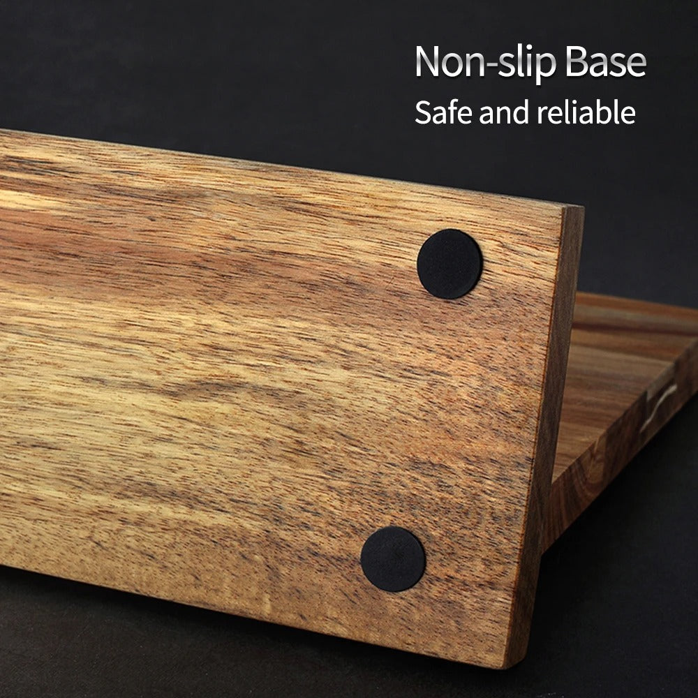 Magnetic Kitchen Knife Holder, Space-Saving Wall-Mount Knife Organizer