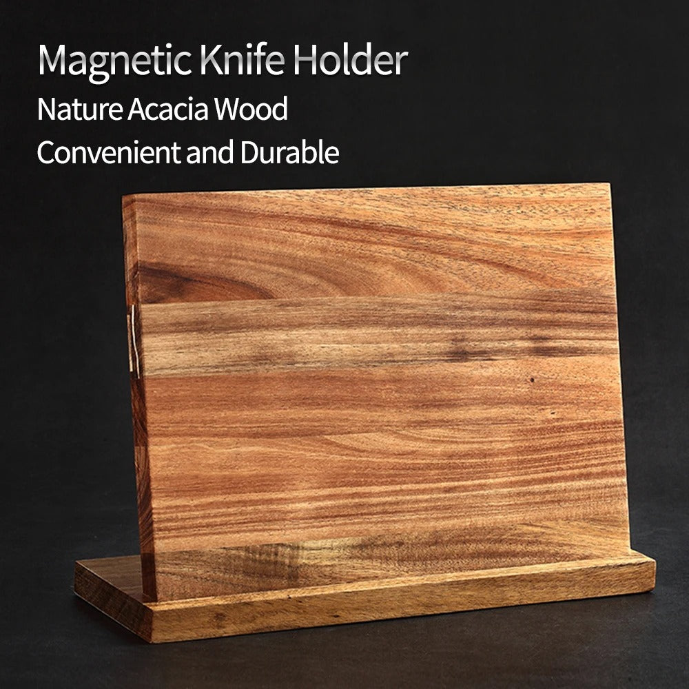Magnetic Kitchen Knife Holder, Space-Saving Wall-Mount Knife Organizer