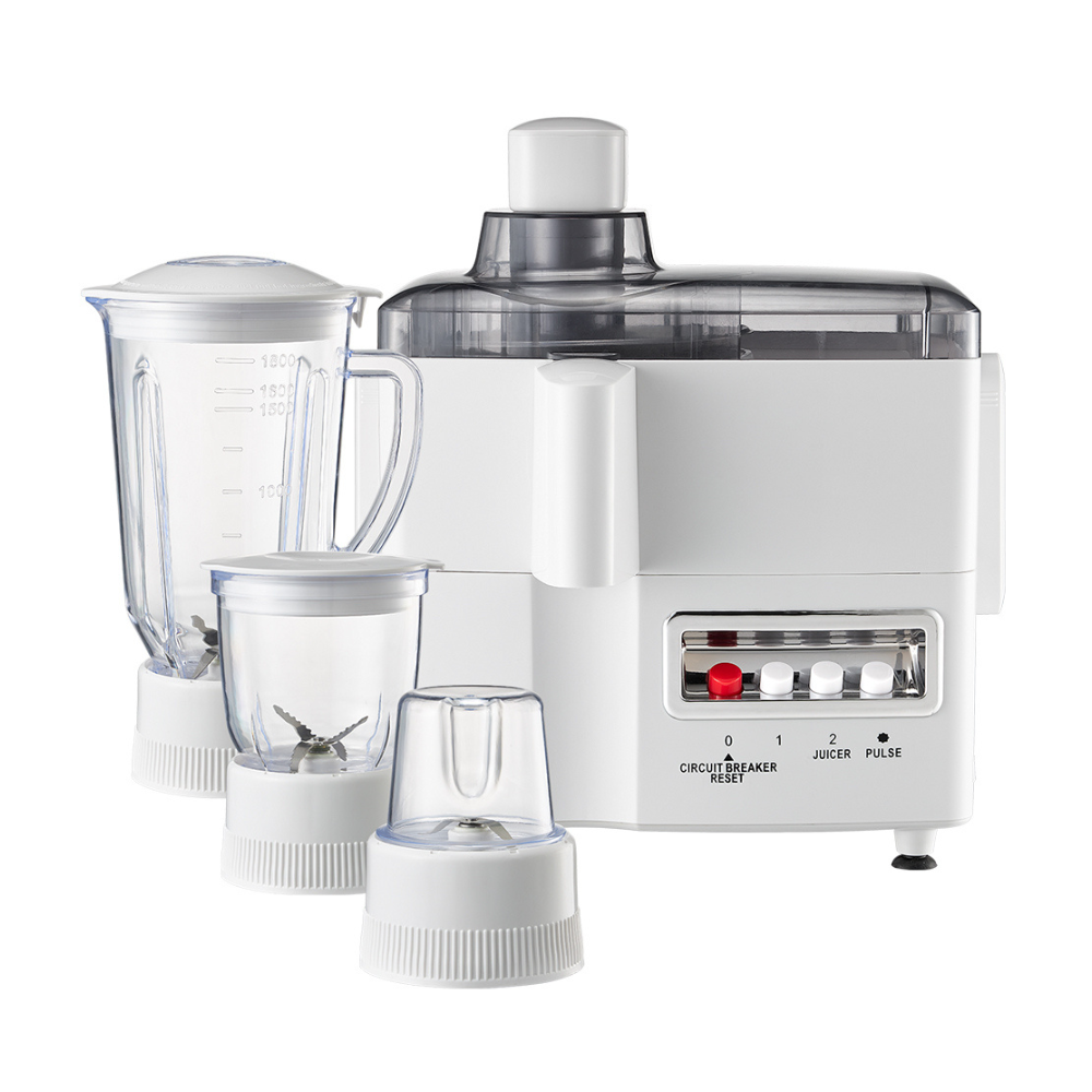 4-in-1 Multi-Purpose Kitchen Appliance – Blender, Juicer, Mixer, and Food Processor