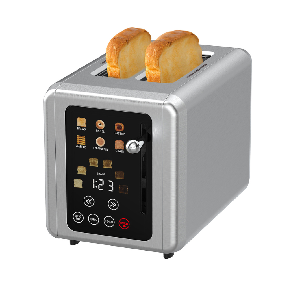 Smart 2-Slice Digital Toaster with Touchscreen, 6 Browning Shades & Countdown Timer