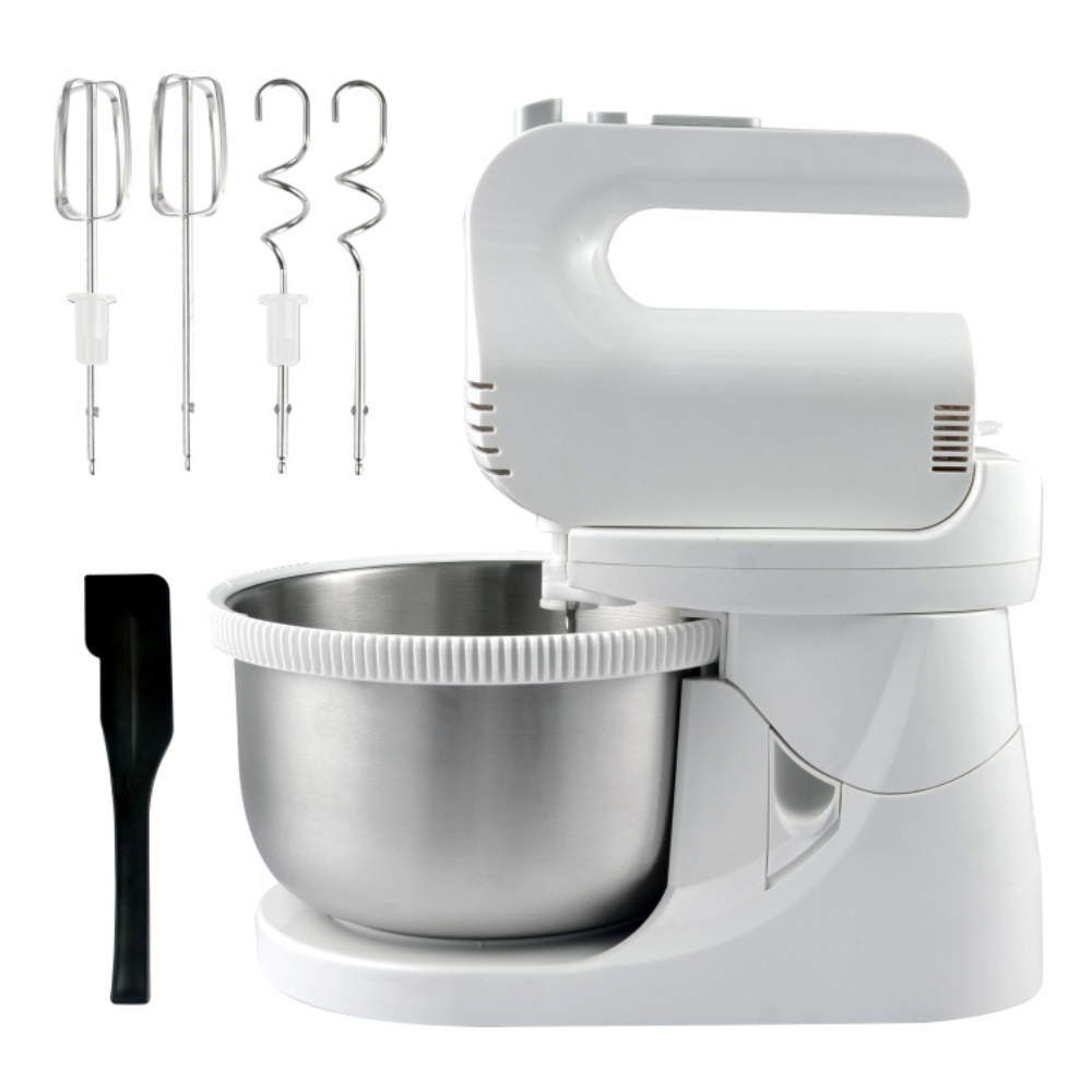 400W Home Electric Mixer Stand with Beater Ejector, 5-Speed Control & Stainless Steel Bowl