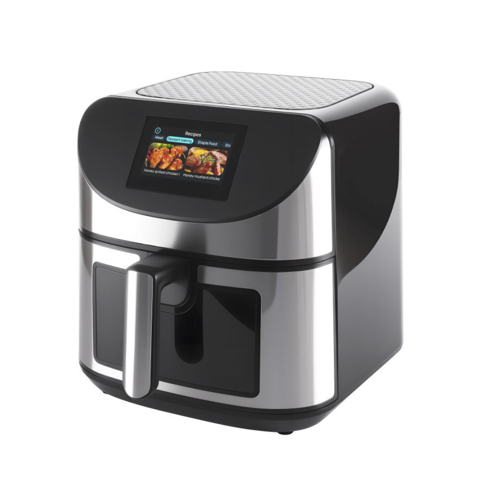 Smart Electric Air Fryer 6–8L, Digital Control, Removable Basket & PTFE Nonstick Surface