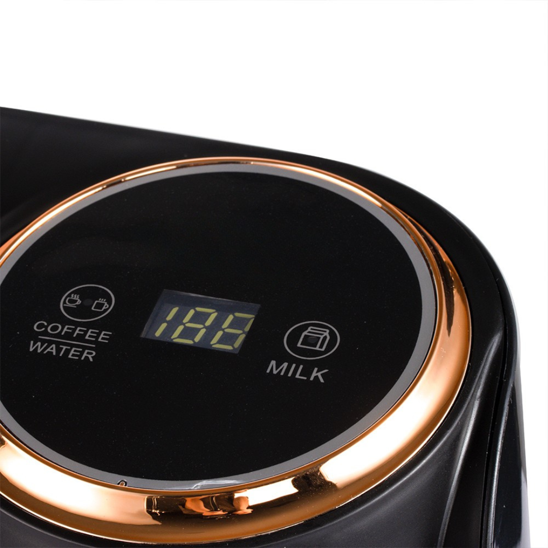 Electric Dual-Chamber Coffee & Beverage Maker 1000W – Sleek Stainless Steel Finish