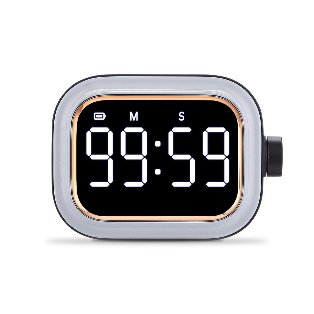 Digital Countdown Kitchen Timer Mini Knob Control Large LED Screen Loud Alert