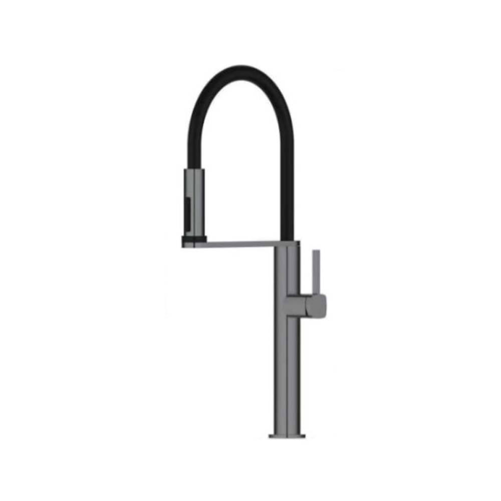Modern Pull Out Kitchen Mixer Tap Single Handle 304 Stainless Steel