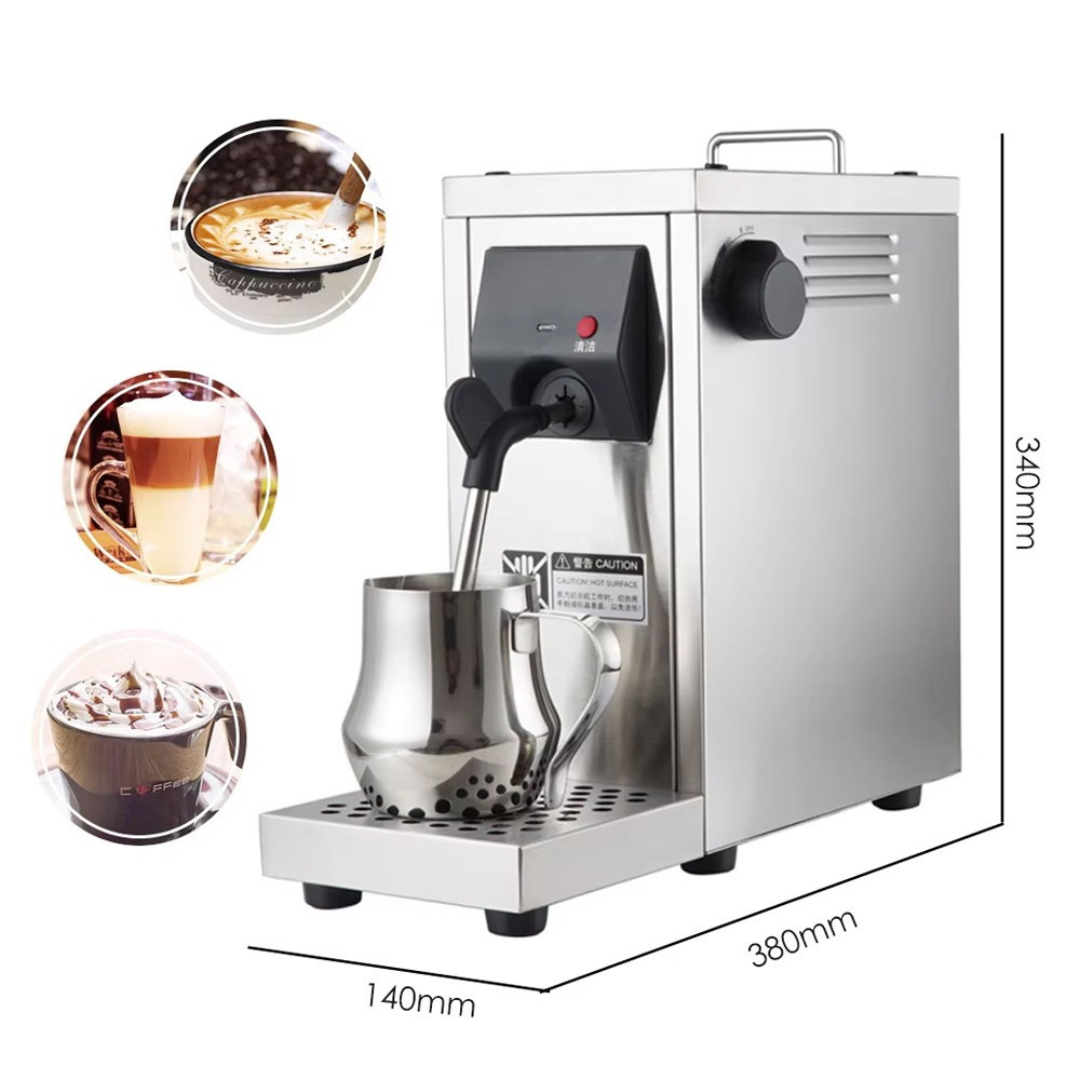 Commercial Steam Coffee Maker & Milk Froth Machine 1450W 800ml Stainless Steel MS-130D