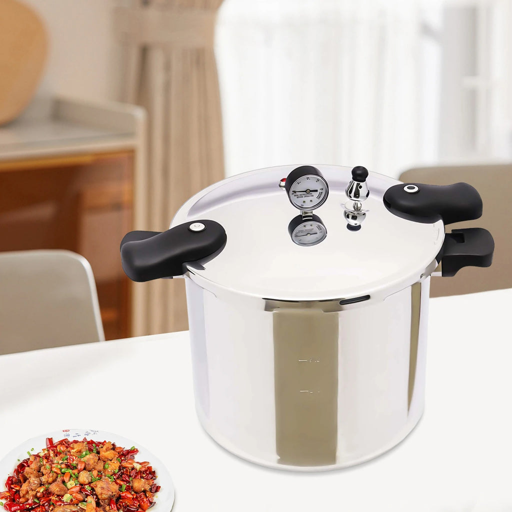 22L Heavy-Duty Pressure Cooker for Quick Meals – Gas, Electric Ceramic & Furnace Compatible