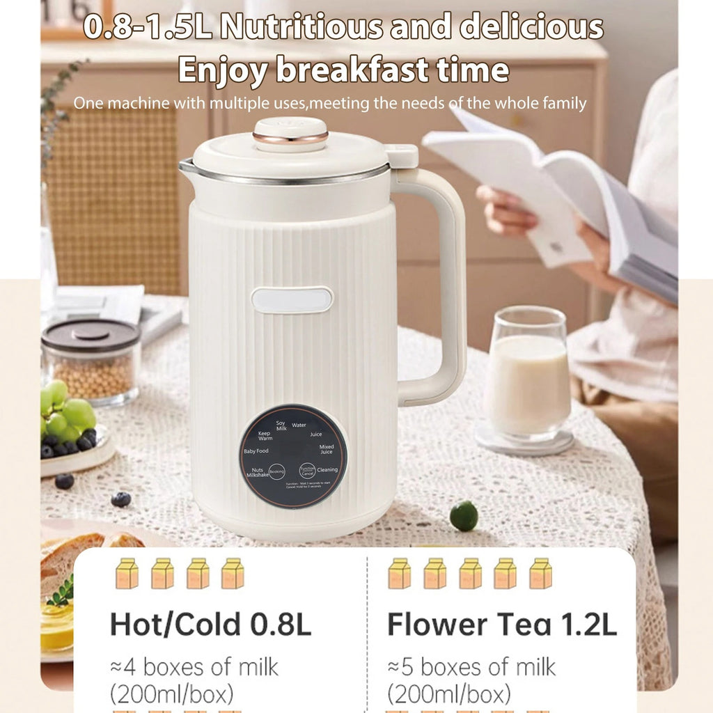 8-in-1 Programmable Blender with Digital Display, 12 Stainless Steel Blades & Self-Cleaning