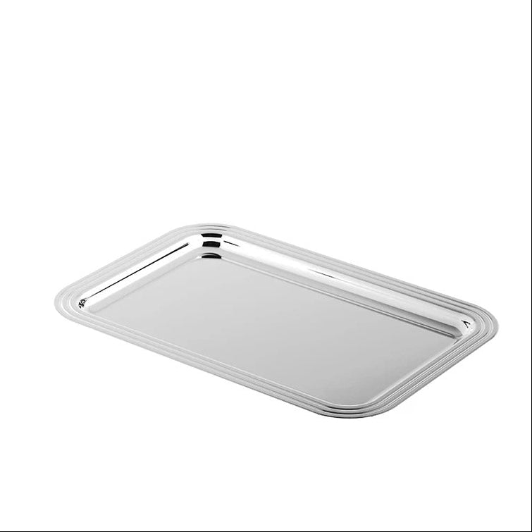 4-Inch Stainless Steel Serving Plate with Matte Finish – Nordic European Style Snack & Tea Tray