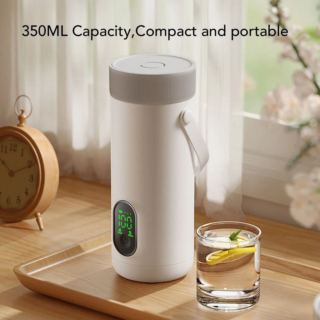Portable Cordless Electric Kettle 350ML USB Rechargeable Travel Tea & Coffee Cup