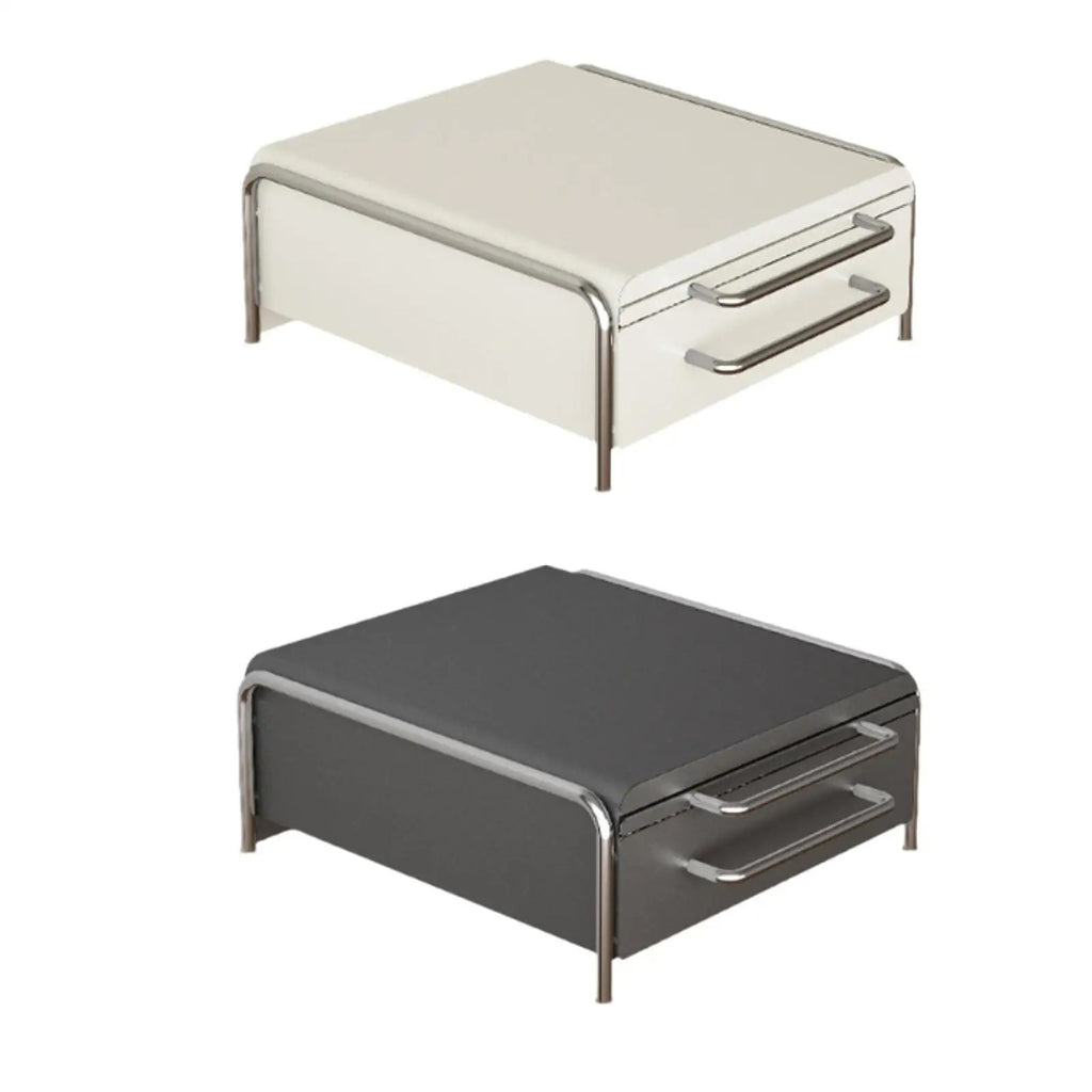 Coffee Pod Drawer with Machine Base, Large Capacity Carbon Steel Countertop Storage