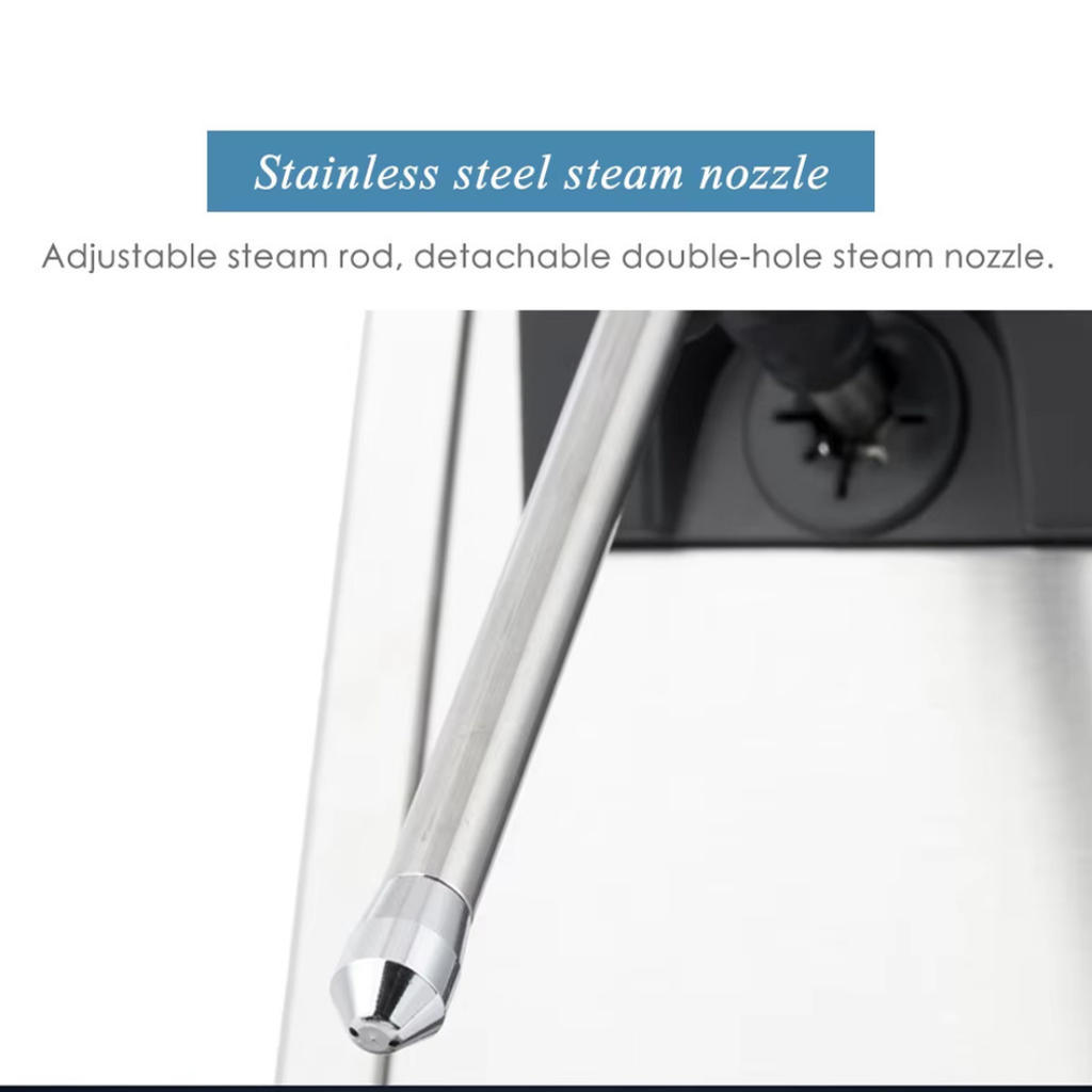 Commercial Steam Coffee Maker & Milk Froth Machine 1450W 800ml Stainless Steel MS-130D