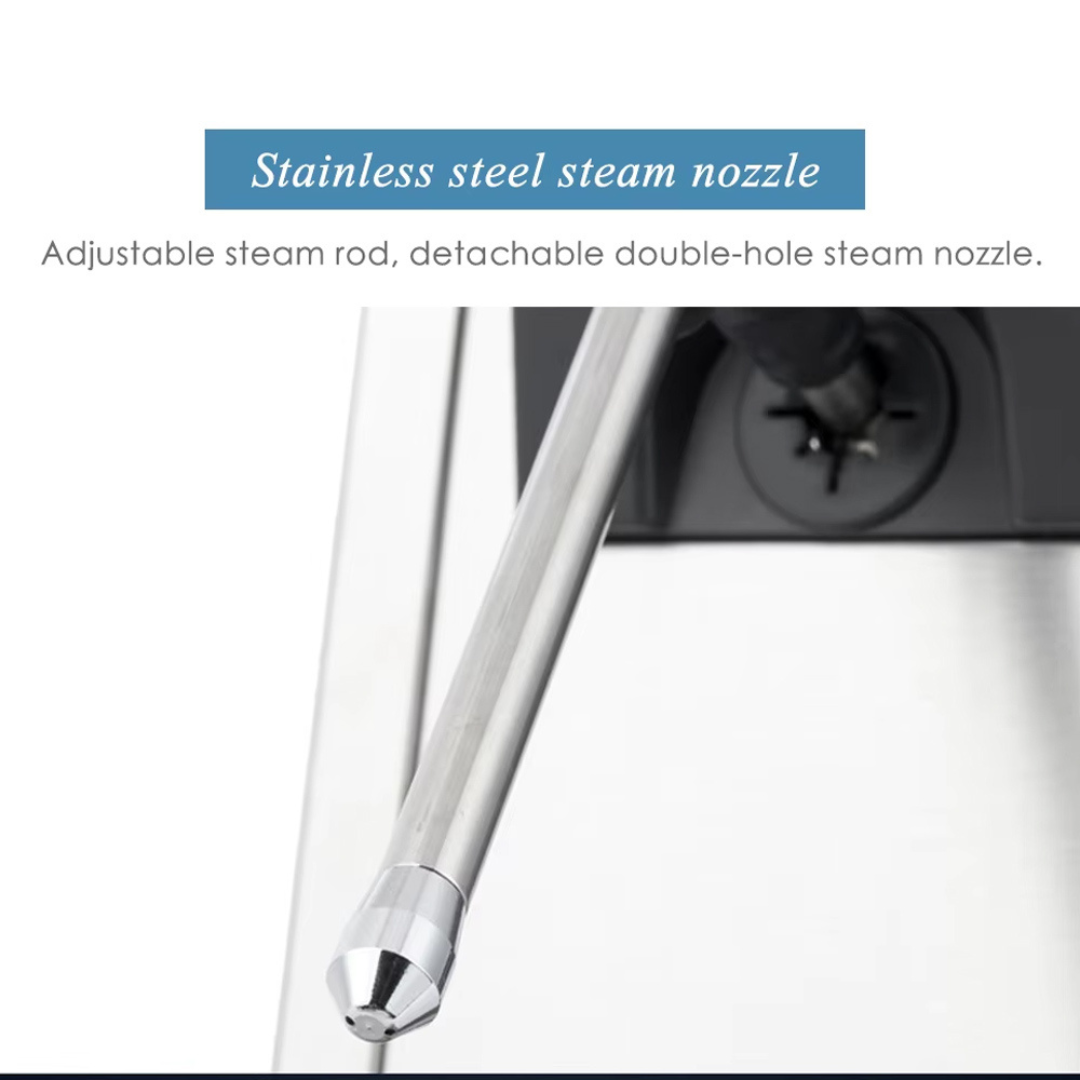 Commercial Steam Coffee Maker & Milk Froth Machine 1450W 800ml Stainless Steel MS-130D