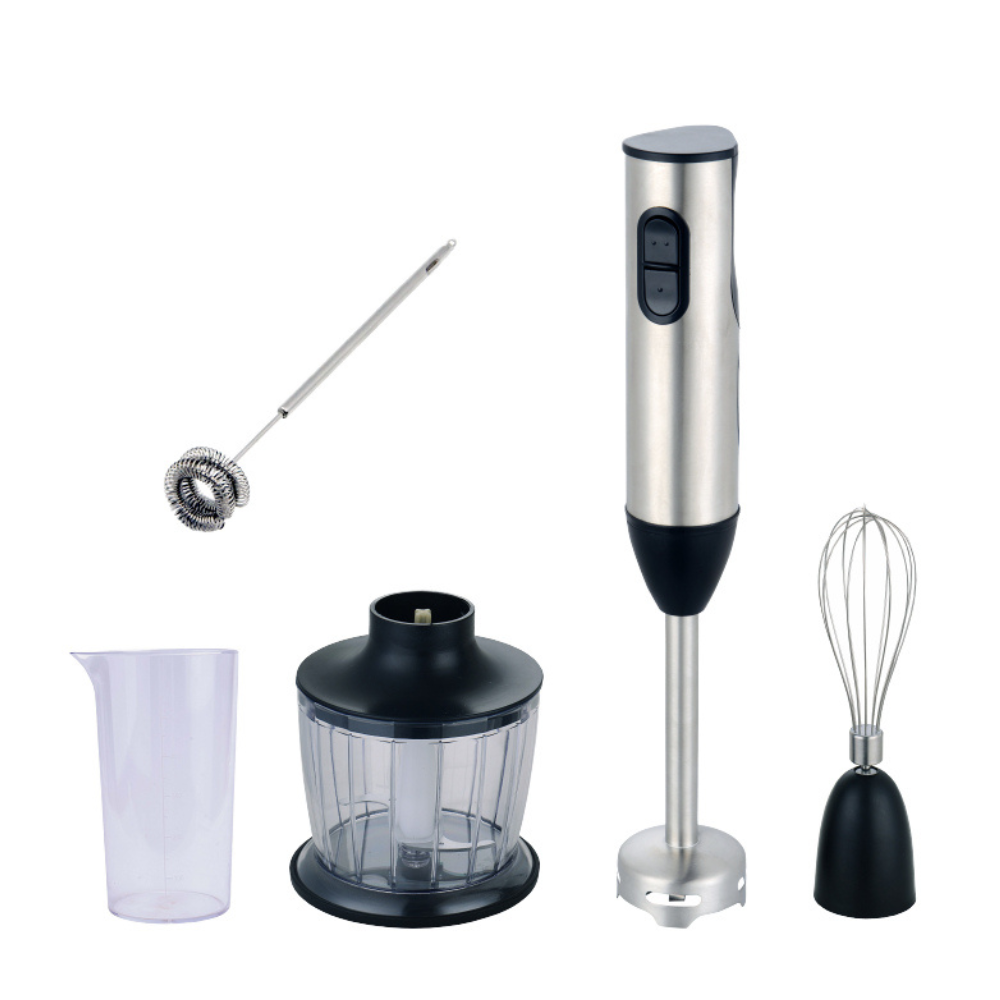 5-in-1 300W Handheld Electric Blender for Smoothies, Soups, and Mixing
