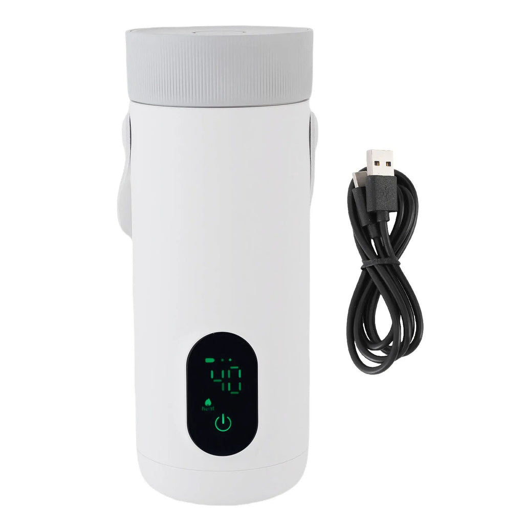 Portable Travel Electric Kettle 350ml USB Rechargeable Cordless Hot Water Boiler