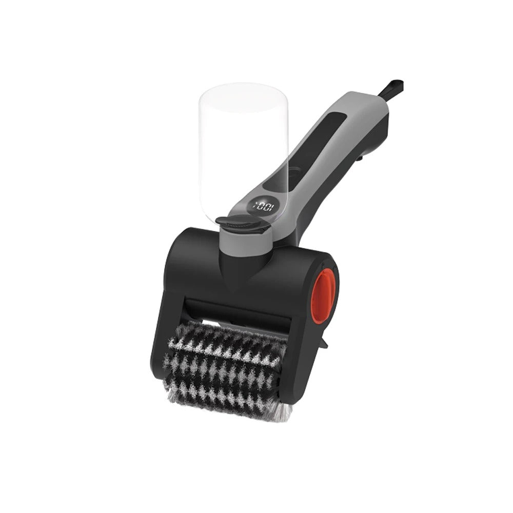 Rechargeable Cordless BBQ Grill Brush, 2-Speed Stainless Steel Head, Waterproof Cleaning Tool