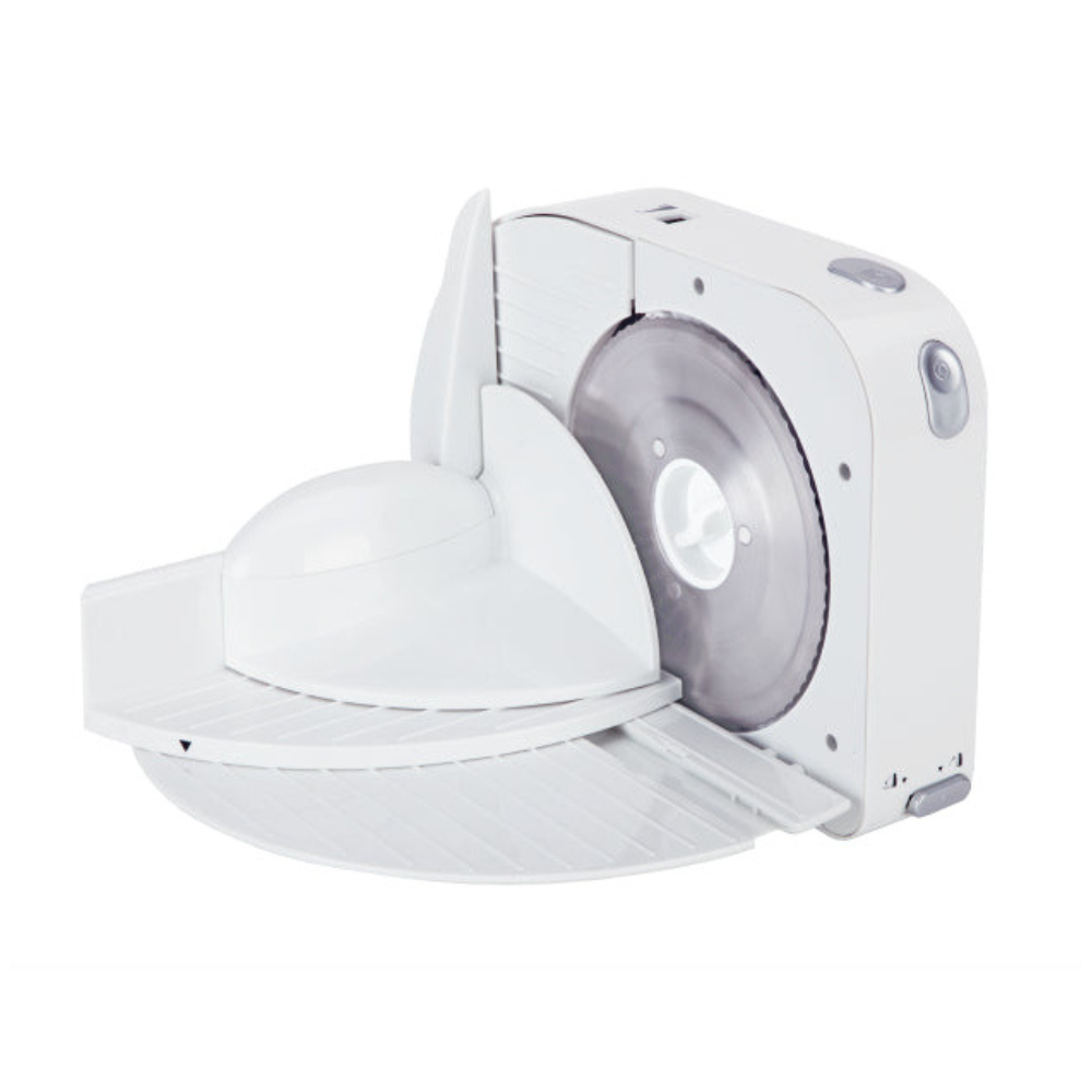 150W Electric Meat Slicer Adjustable Blade Stainless Steel Plastic Housing