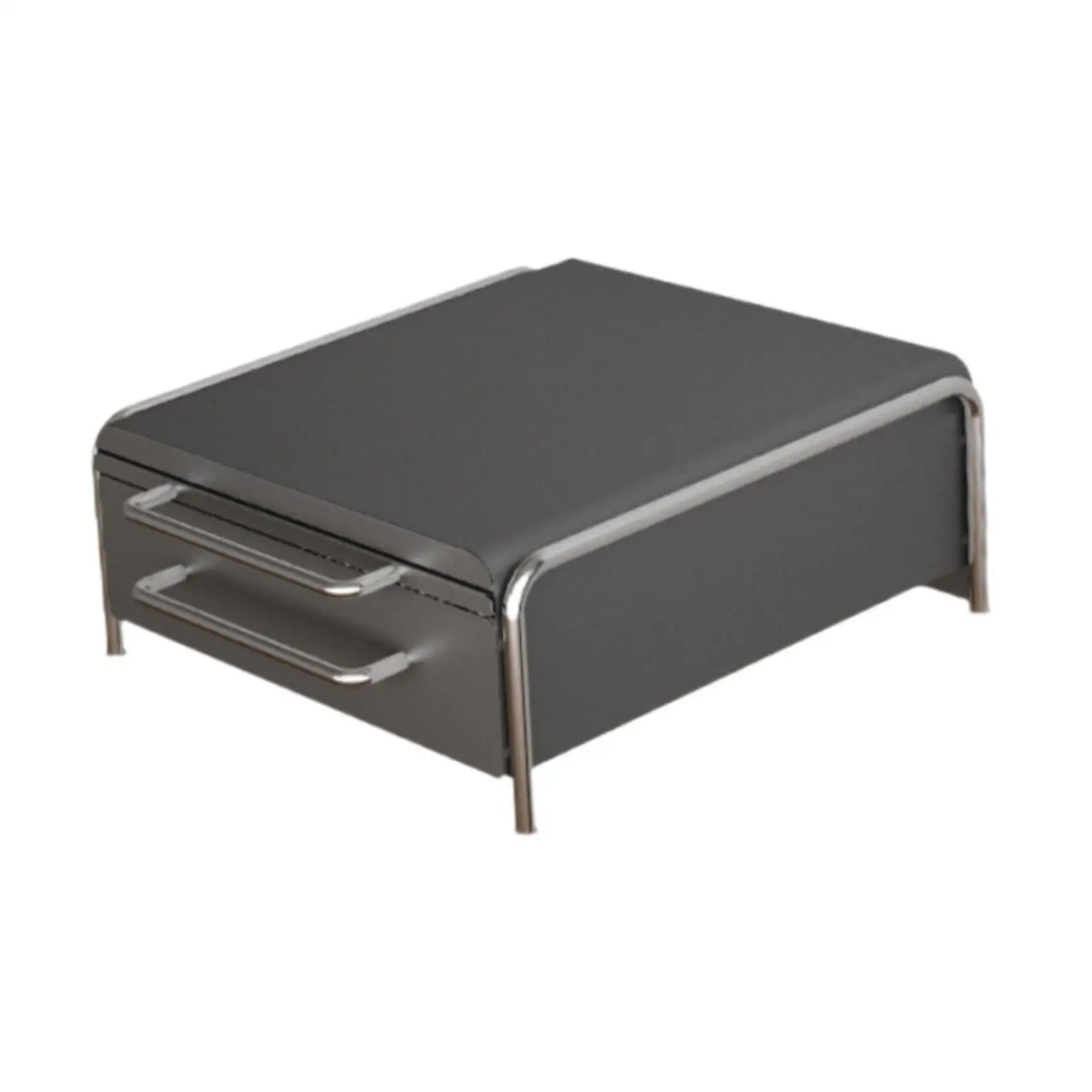 Coffee Pod Drawer with Machine Base, Large Capacity Carbon Steel Countertop Storage