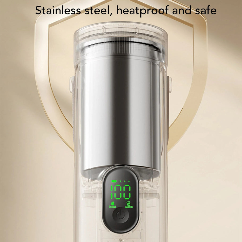 Portable Cordless Electric Kettle 350ML USB Rechargeable Travel Tea & Coffee Cup