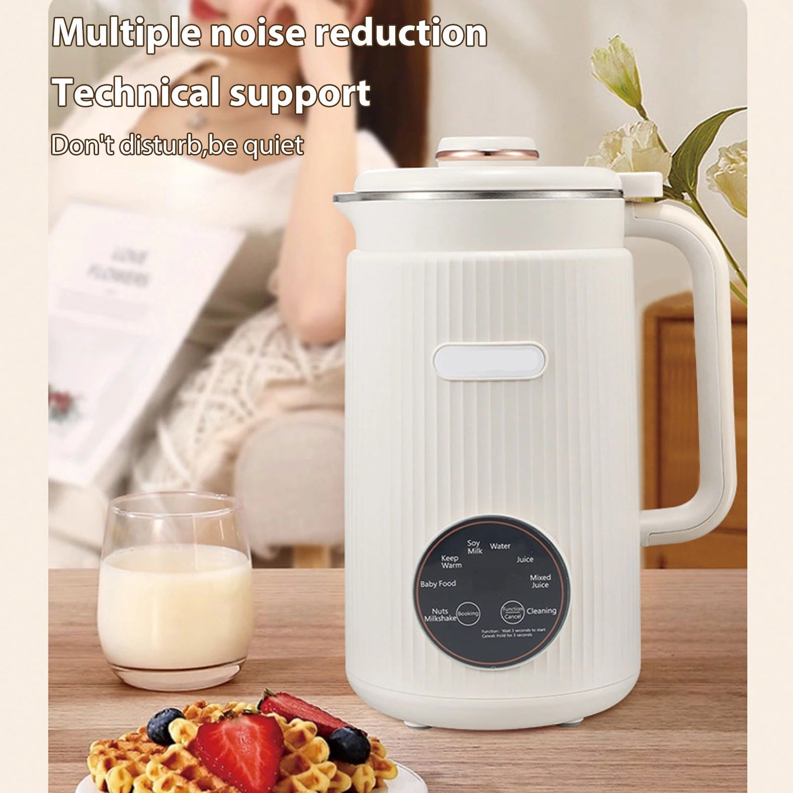 8-in-1 Programmable Blender with Digital Display, 12 Stainless Steel Blades & Self-Cleaning