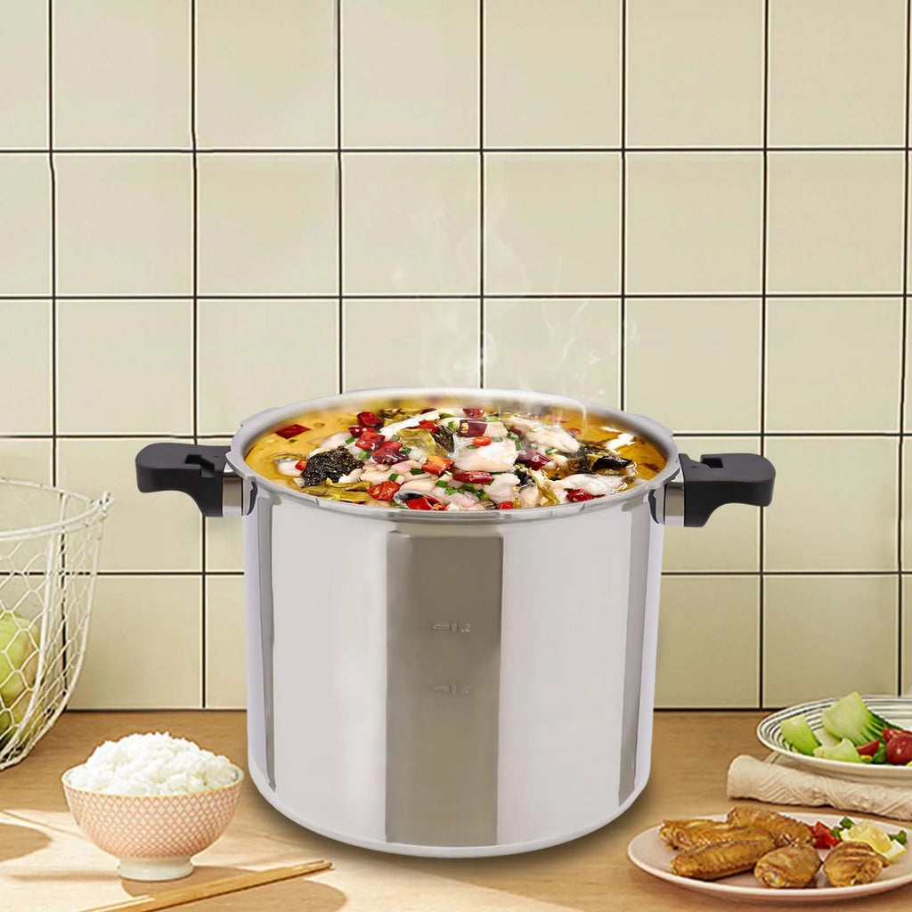 22L Heavy-Duty Pressure Cooker for Quick Meals – Gas, Electric Ceramic & Furnace Compatible