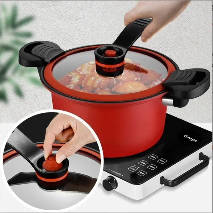 Large Capacity Non-Stick Pressure Cooker 22cm Multi-Function Slow & Stew Pot