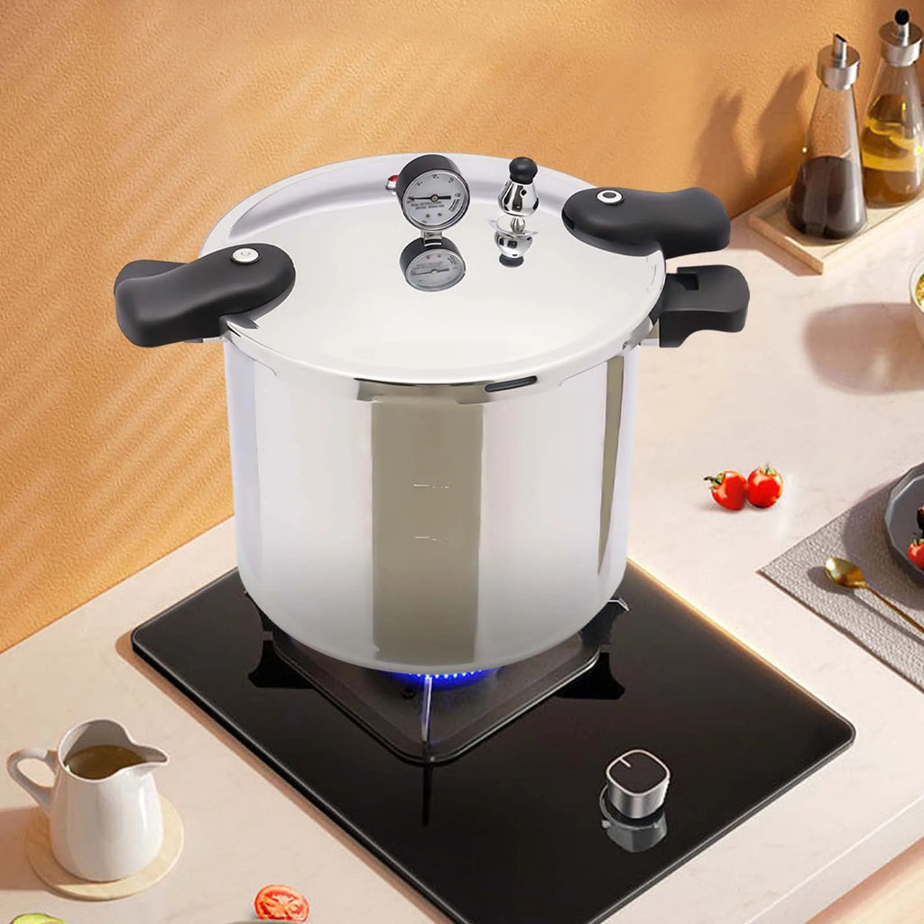22L Heavy-Duty Pressure Cooker for Quick Meals – Gas, Electric Ceramic & Furnace Compatible