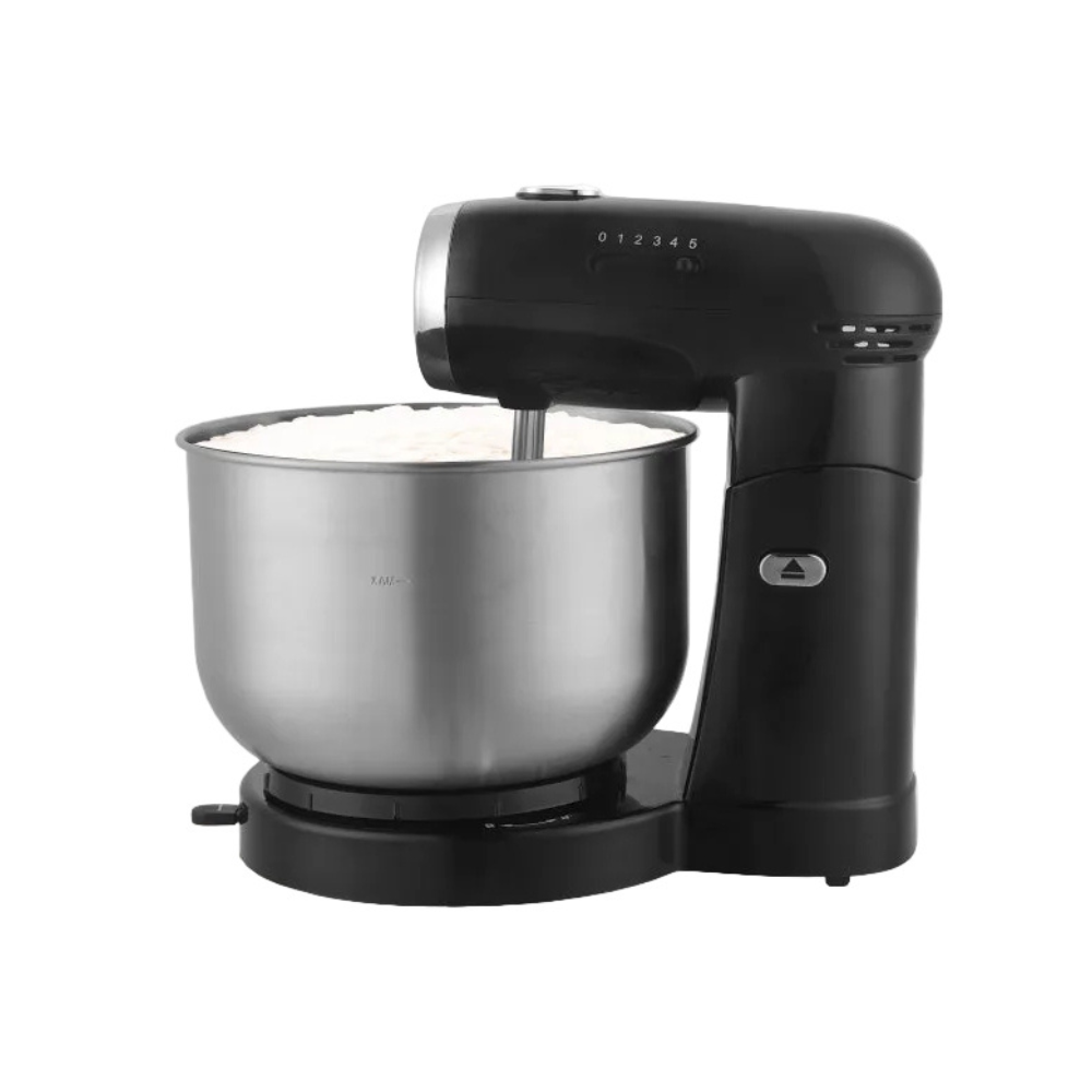 3.5L Electric Food Mixer with 5 Speeds and Stainless Steel Bowl for Household Baking