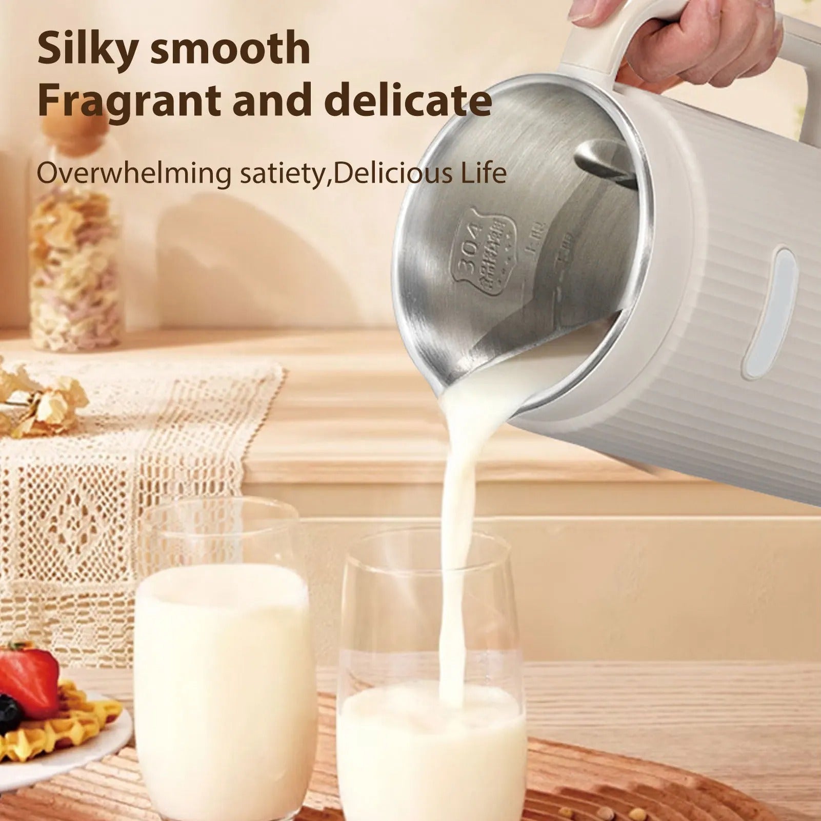 8-in-1 Programmable Blender with Digital Display, 12 Stainless Steel Blades & Self-Cleaning
