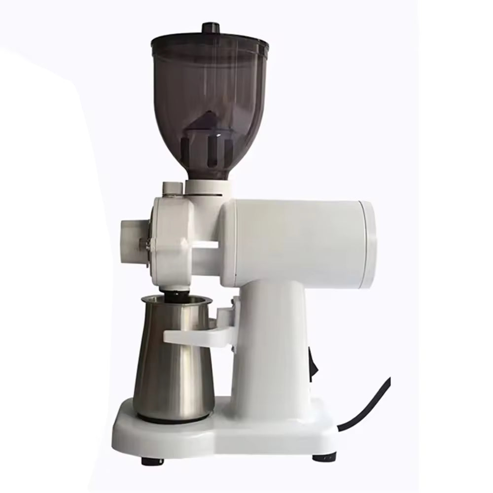 150W Electric Burr Coffee Grinder 250g Hopper Flat Burr Milling Machine 60mm Blade