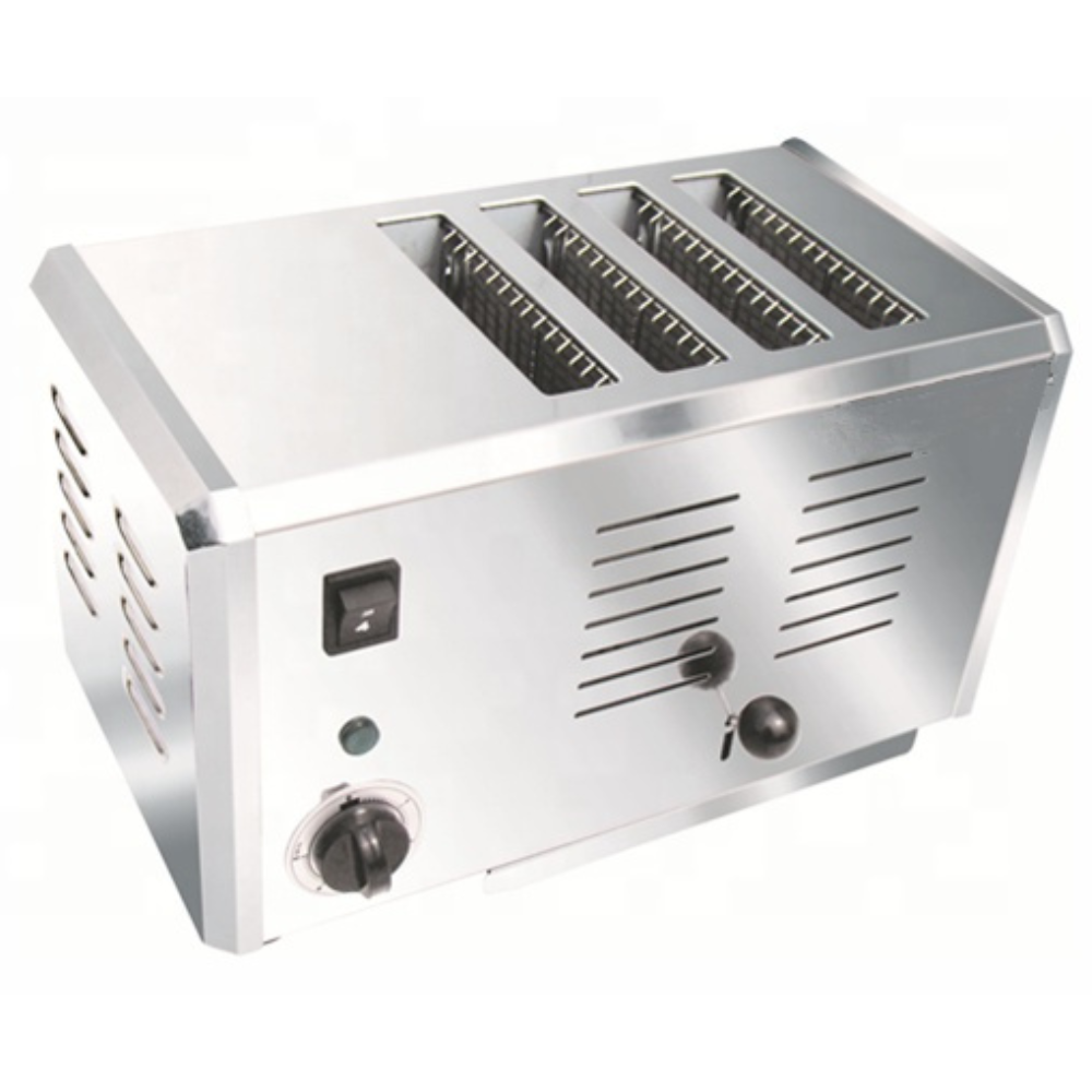 Electric Stainless Steel Bread Toaster 220V with Adjustable Timer