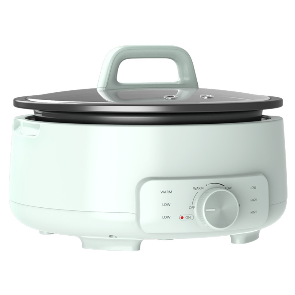 3L Portable Electric Skillet with Glass Lid and Mechanical Temperature Control