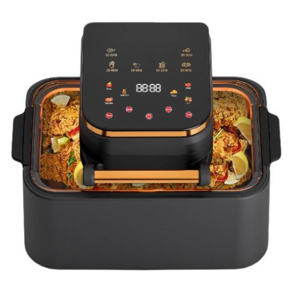 12L Smart Touch Screen Electric Deep Fryer & Hot Air Fryer Oven 2400W