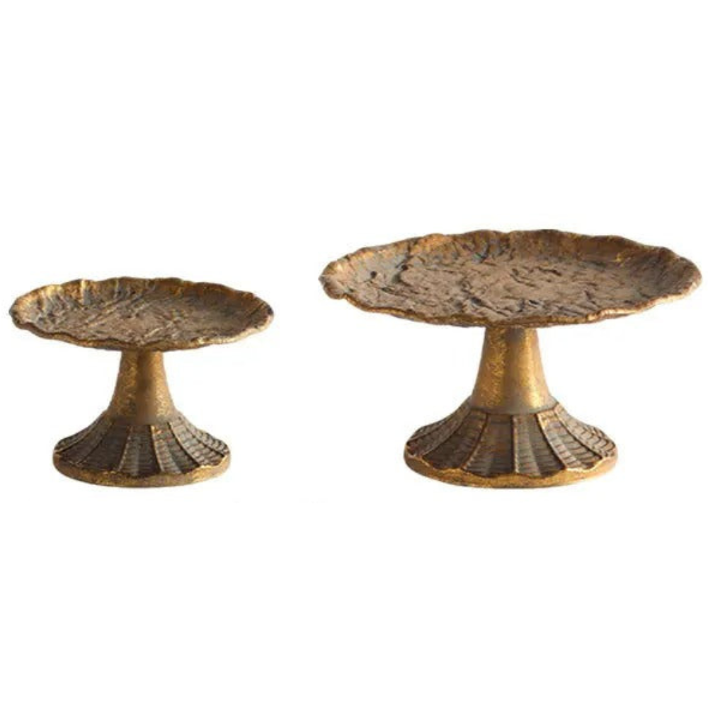 New Chinese Style Metal Fruit Plate with Floral Design – Decorative Zen Snack & Dessert Tray