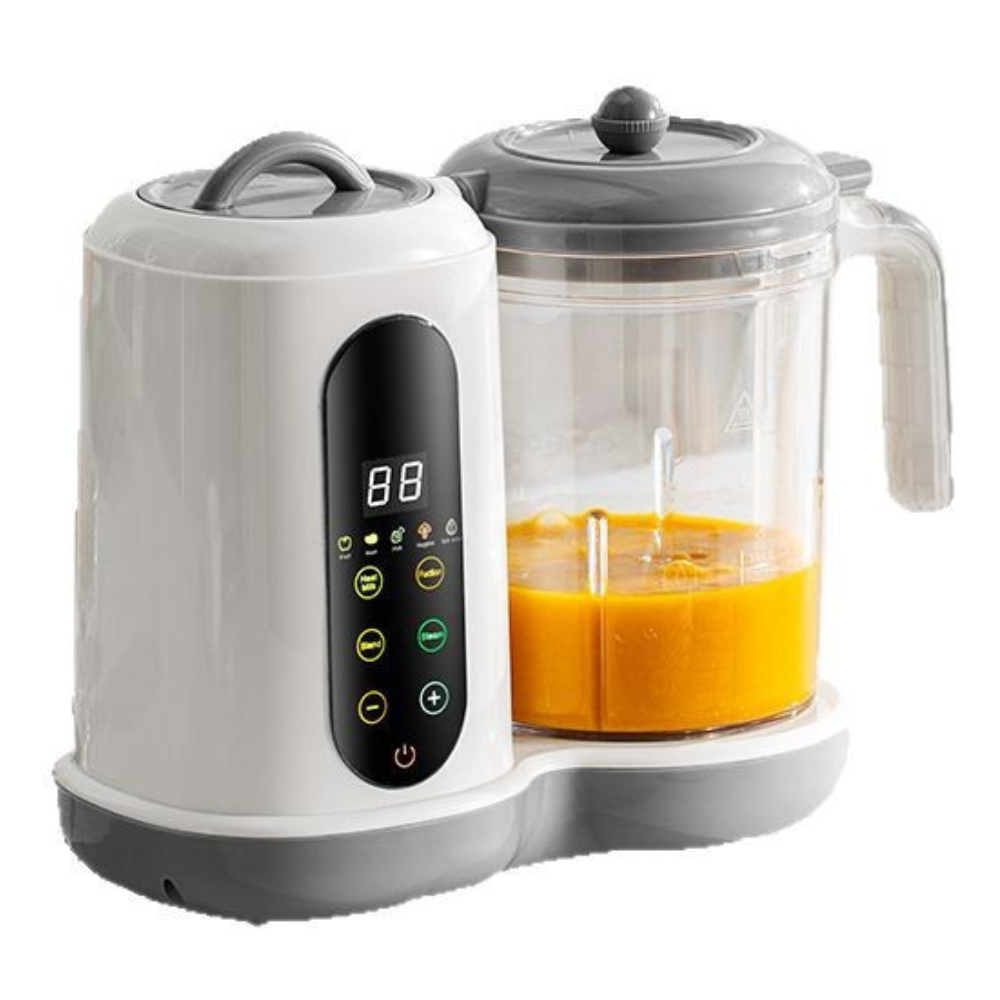 Portable Electric Food Processor with Steaming & Blending Functions 450W