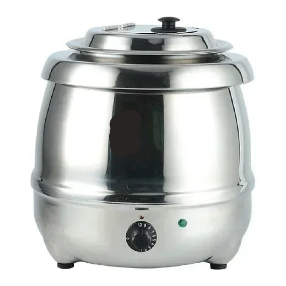 Stainless Steel 10L Electric Soup Warmer for Hotel Buffet and Food Service Use