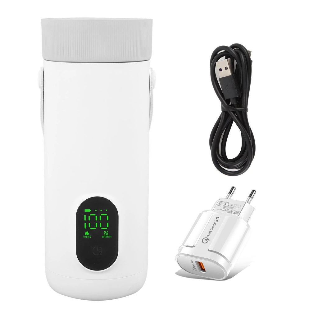 Portable Cordless Electric Kettle 350ML USB Rechargeable Travel Tea & Coffee Cup