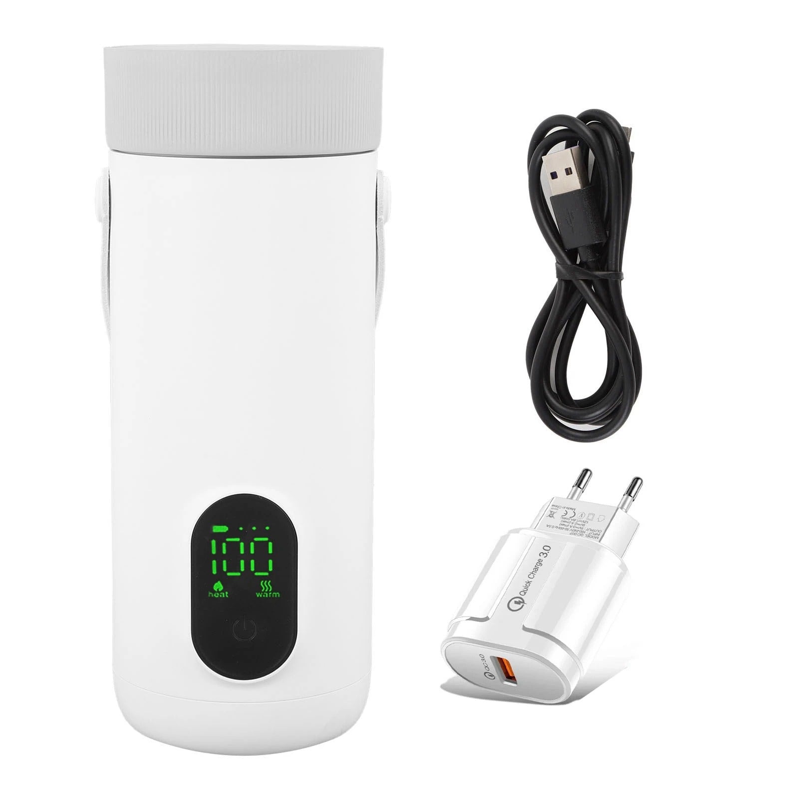 Portable Cordless Electric Kettle 350ML USB Rechargeable Travel Tea & Coffee Cup