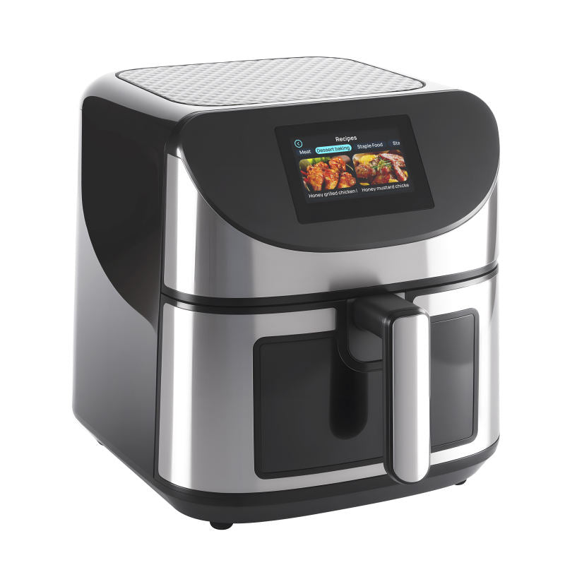 Smart Electric Air Fryer 6–8L, Digital Control, Removable Basket & PTFE Nonstick Surface