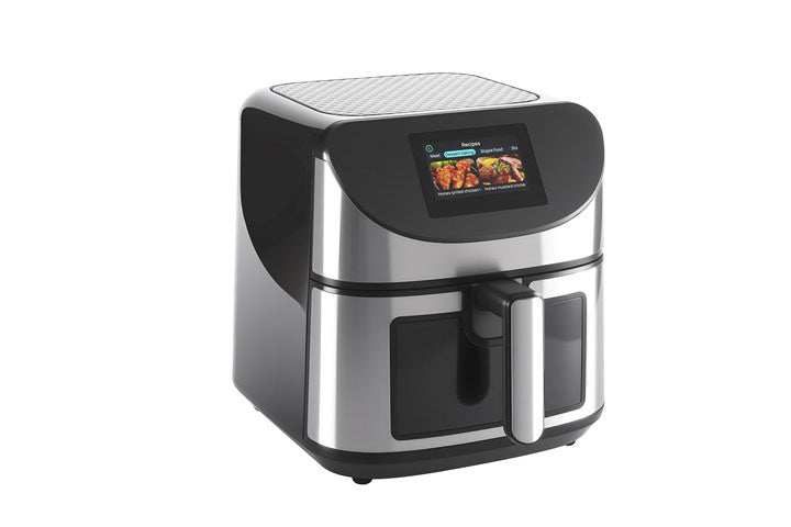 Smart Electric Air Fryer 6–8L, Digital Control, Removable Basket & PTFE Nonstick Surface