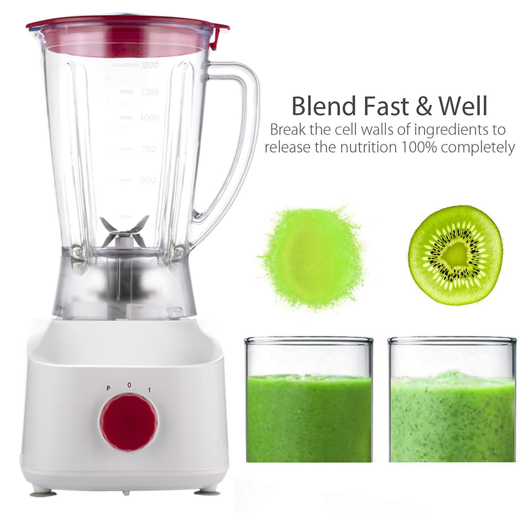 3-in-1 Electric Food Blender 350W with Chopper Function and Variable Speed