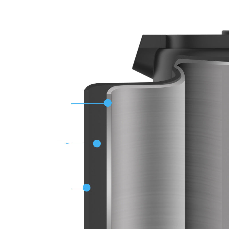 Portable Electric Water Kettle 1L Stainless Steel with 360 Degree Base and Auto Shut Off