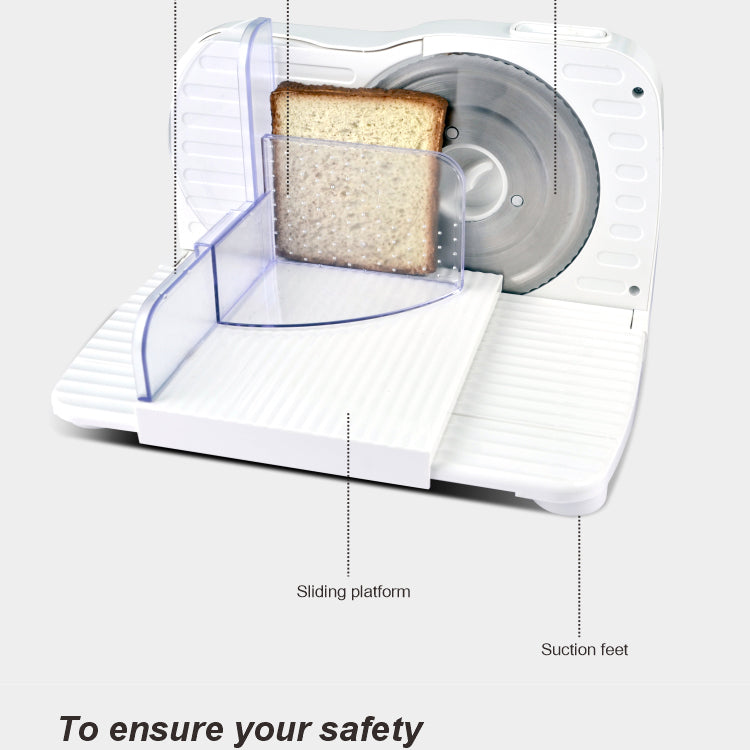 150W Electric Meat Slicer for Home Use – Multi-Functional Kitchen Sausage & Deli Cutter