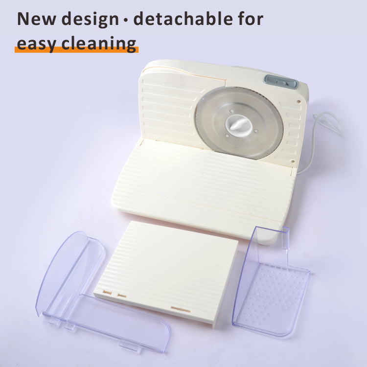 150W Electric Kitchen Meat Slicer – Stainless Steel Blade, Adjustable Thickness 0-15mm