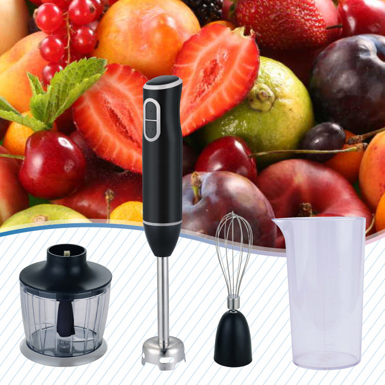 Multi-Functional Handheld Electric Blender with Dough Hook & Stainless Steel Blade – 2 Speeds