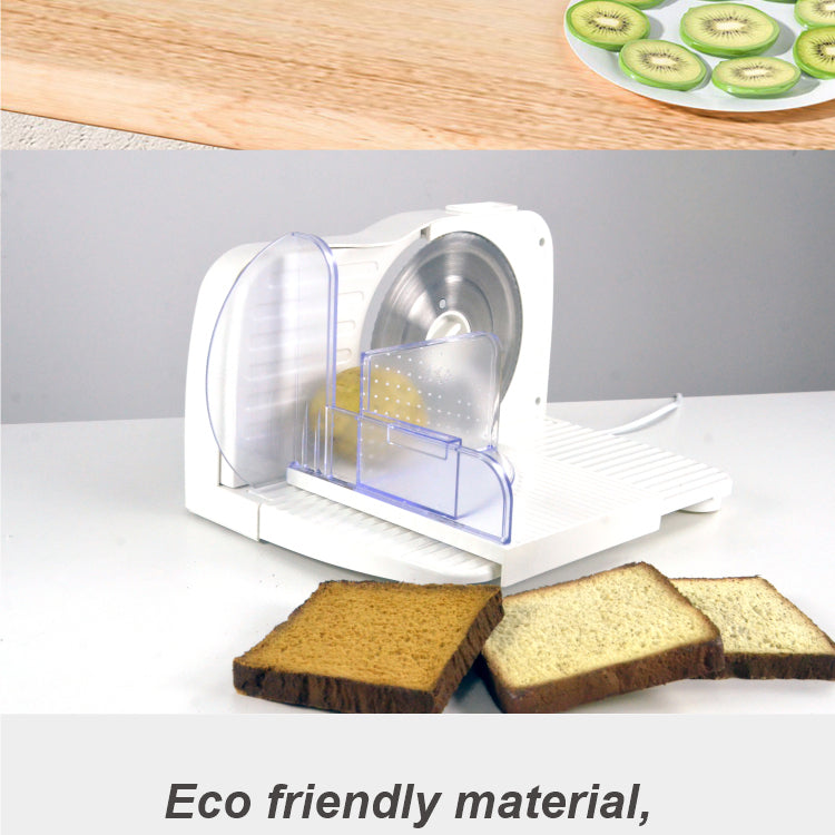 Household Electric Meat Slicer – One-Speed Control, Portable Design, Stainless Steel Blade