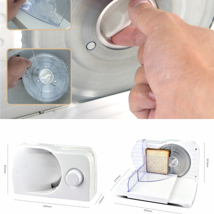 Household Electric Meat Slicer – One-Speed Control, Portable Design, Stainless Steel Blade