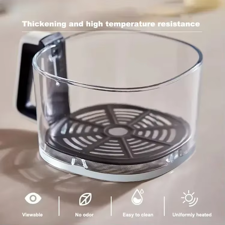 6L Digital Air Fryer with Glass Window and Touch Control