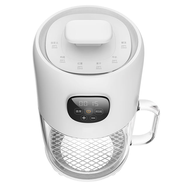 Compact 2L Digital Air Fryer with Adjustable Temperature and Timer